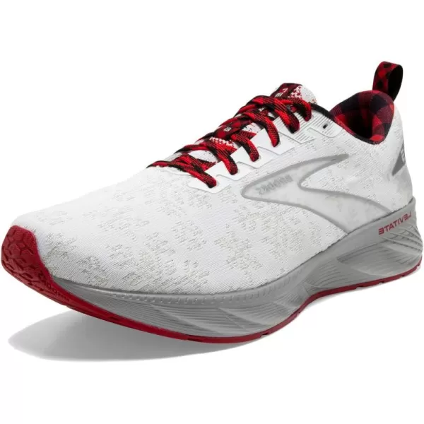 Brooks Womens Levitate 6 Neutral Running ShoeWhiteRedSilver