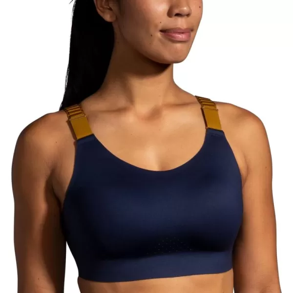 Brooks Womens Scoopback 20 Sports Bra for High Impact Running Workouts ampamp Sports with Maximum SupportNavyBurnt OliveIce Blue
