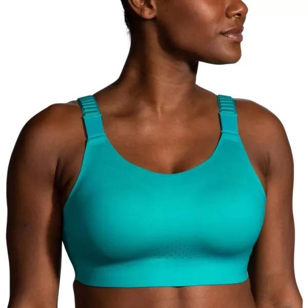 Brooks Womens Scoopback 20 Sports Bra for High Impact Running Workouts ampamp Sports with Maximum SupportNile GreenLight Mint