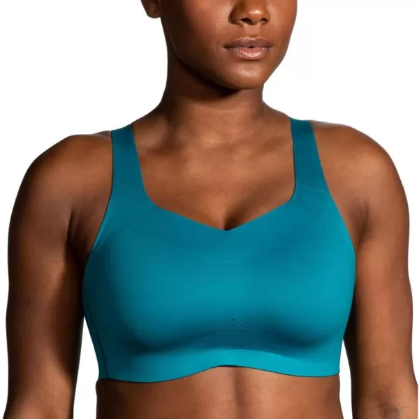 Brooks Womens Underwire Sports Bra for High Impact Running Workouts ampamp Sports with Maximum SupportLagoon