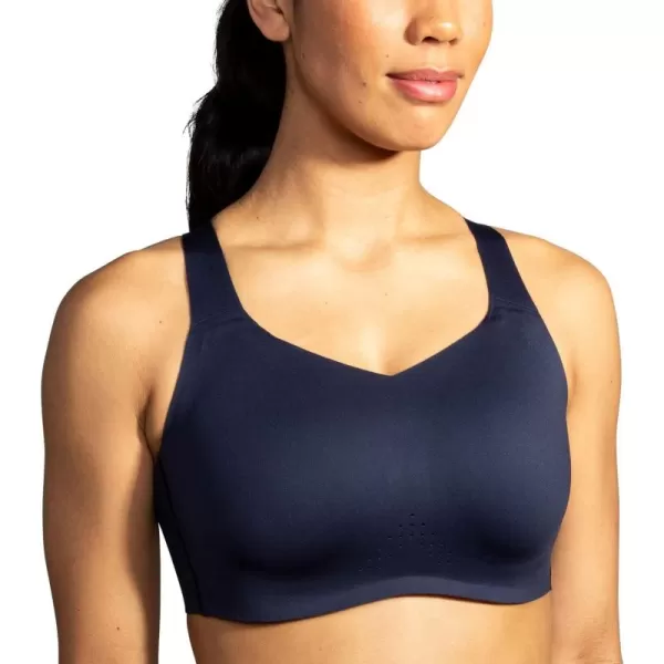 Brooks Womens Underwire Sports Bra for High Impact Running Workouts ampamp Sports with Maximum SupportNavy