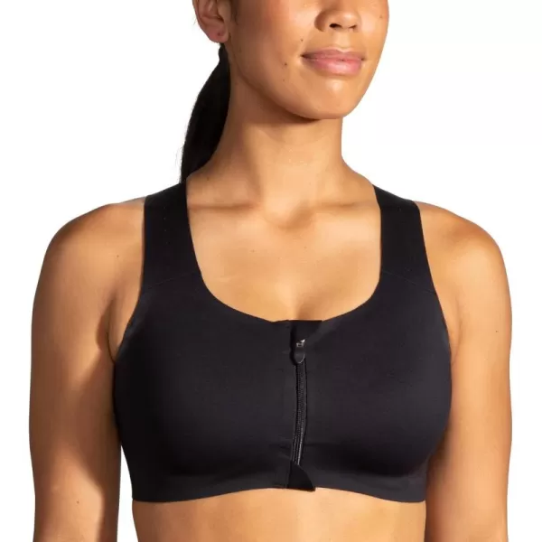 Brooks Womens Zip 20 Sports Bra for Running Workouts ampamp SportsBlack