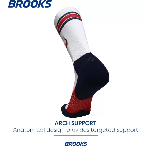 Brooks Ghost Crew Socks I Performance Running Cushioned Socks with Arch Support for Men ampamp WomenTexas23