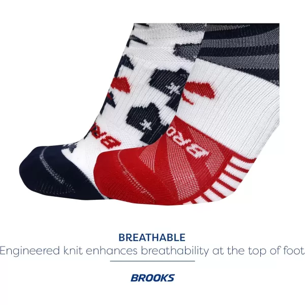 Brooks Ghost Lite No Show Socks I Performance Running Comfort Fit with Arch Support for Men ampamp Women 2Pack SetTexas23