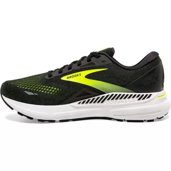 Brooks Mens Adrenaline GTS 23 Supportive Running ShoeBlack Nightlife Ebony