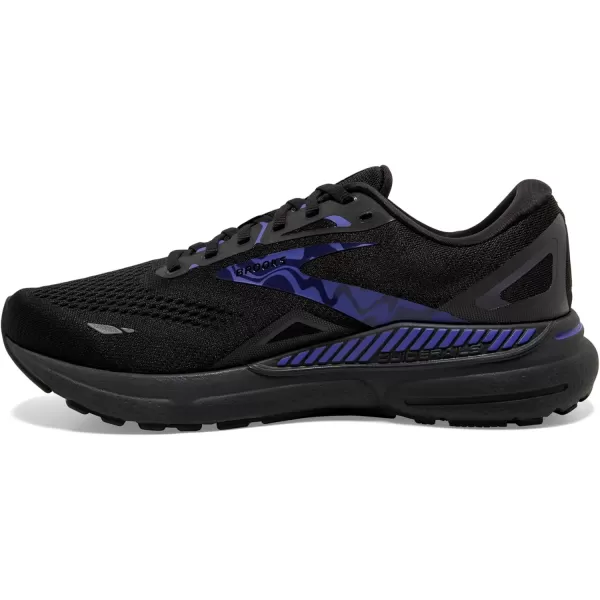Brooks Mens Adrenaline GTS 23 Supportive Running ShoeBlackEbonyLiberty