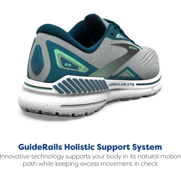 Brooks Mens Adrenaline GTS 23 Supportive Running ShoeBlueMoroccanSpring Bud