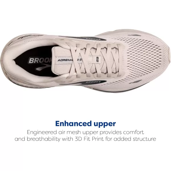 Brooks Mens Adrenaline GTS 23 Supportive Running ShoeCrystal GreySurf the WebGrey