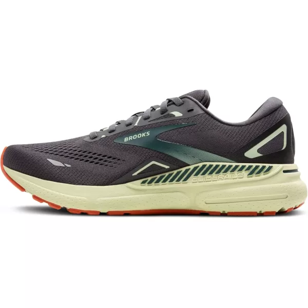 Brooks Mens Adrenaline GTS 23 Supportive Running ShoeEbonySmoke GreenClay