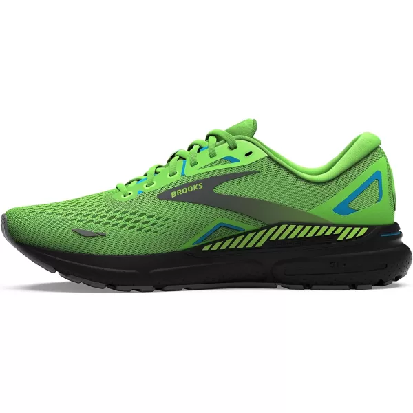 Brooks Mens Adrenaline GTS 23 Supportive Running ShoeGreen GeckoGreyAtomic Blue