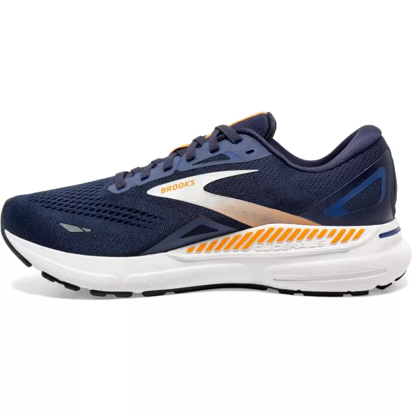 Brooks Mens Adrenaline GTS 23 Supportive Running ShoePeacoat Ultramarina Orange