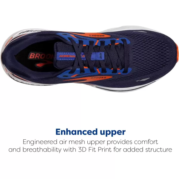 Brooks Mens Adrenaline GTS 23 Supportive Running ShoePeacoatOrangeSurf the Web