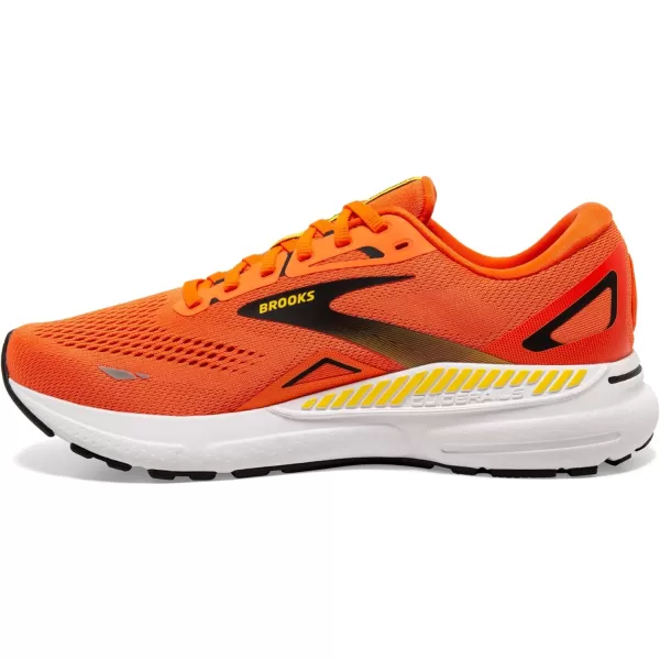 Brooks Mens Adrenaline GTS 23 Supportive Running ShoeRed OrangeBlackYellow