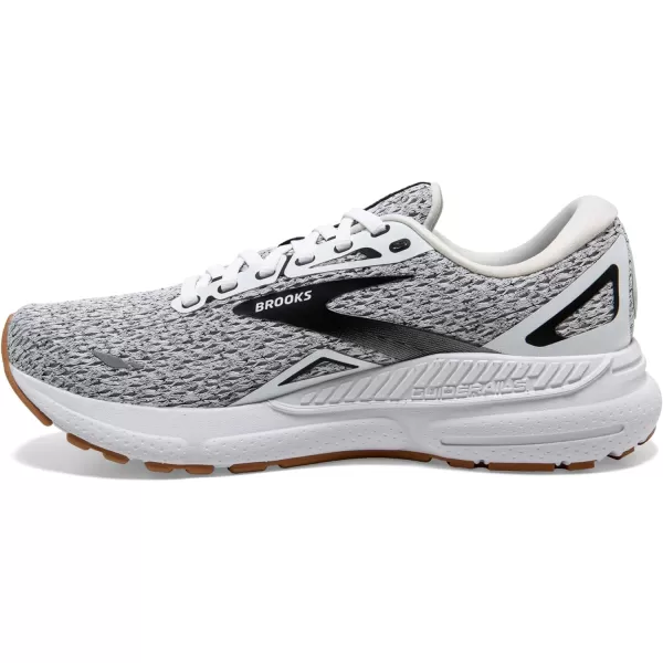 Brooks Mens Adrenaline GTS 23 Supportive Running ShoeWhiteBlack