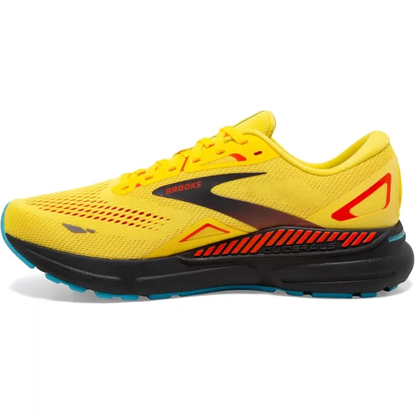 Brooks Mens Adrenaline GTS 23 Supportive Running ShoeYellowForaged IronOrange