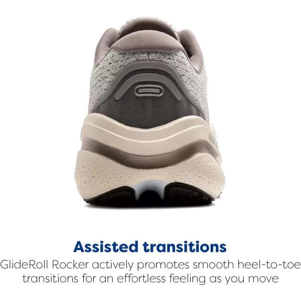 Brooks Mens Ghost Max 2 Neutral Running ampamp Walking ShoeGreyFrost GreyChampagne
