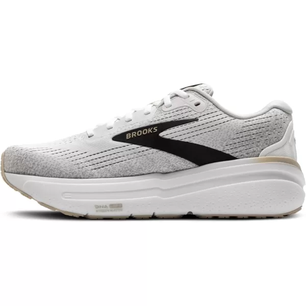 Brooks Mens Ghost Max 2 Neutral Running ampamp Walking ShoeWhitePelicanOyster