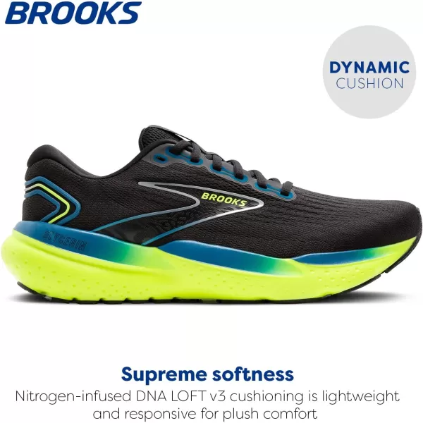 Brooks Mens Glycerin 21 Neutral Running ShoeBlackBlueNightlife