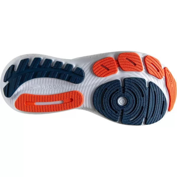 Brooks Mens Glycerin 21 Neutral Running ShoeBlue OpalBlackNasturtium