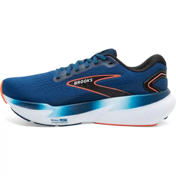 Brooks Mens Glycerin 21 Neutral Running ShoeBlue OpalBlackNasturtium