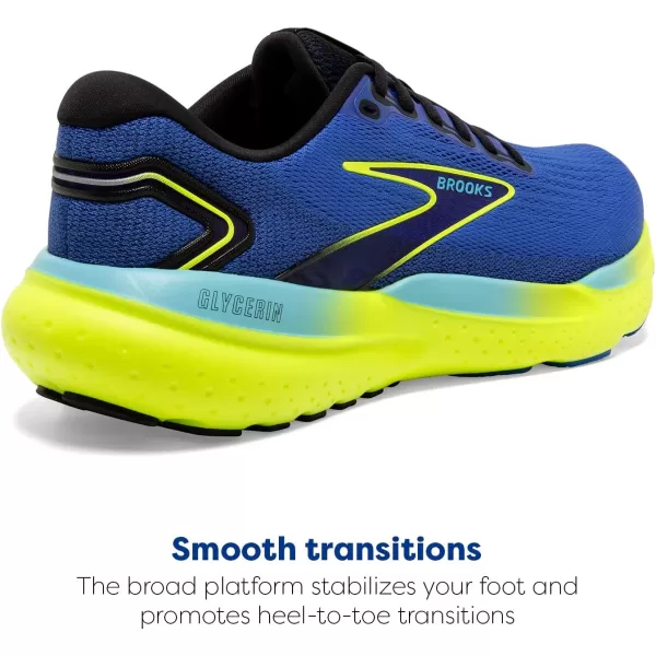 Brooks Mens Glycerin 21 Neutral Running ShoeBlueNightlifeBlack