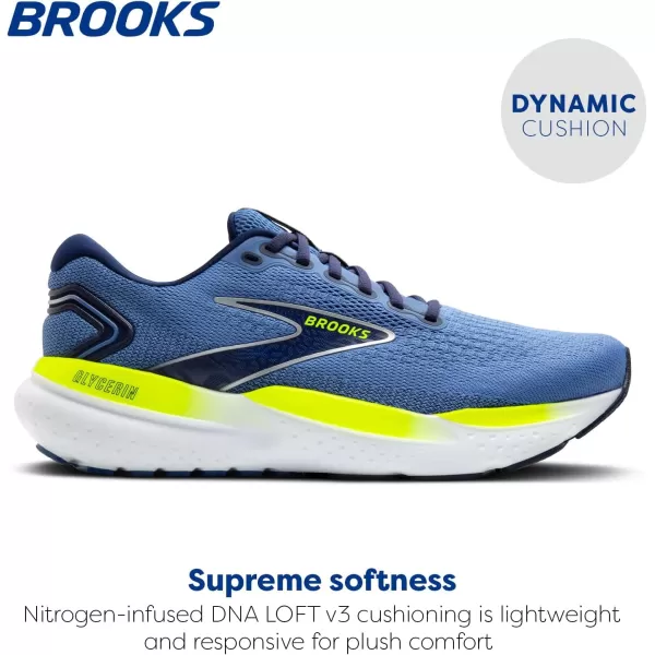 Brooks Mens Glycerin 21 Neutral Running ShoeBluePeacoatNightlife
