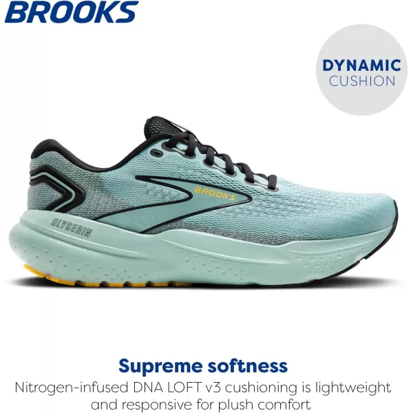 Brooks Mens Glycerin 21 Neutral Running ShoeCloudBlackGold