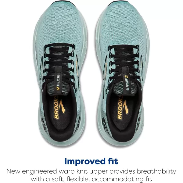 Brooks Mens Glycerin 21 Neutral Running ShoeCloudBlackGold