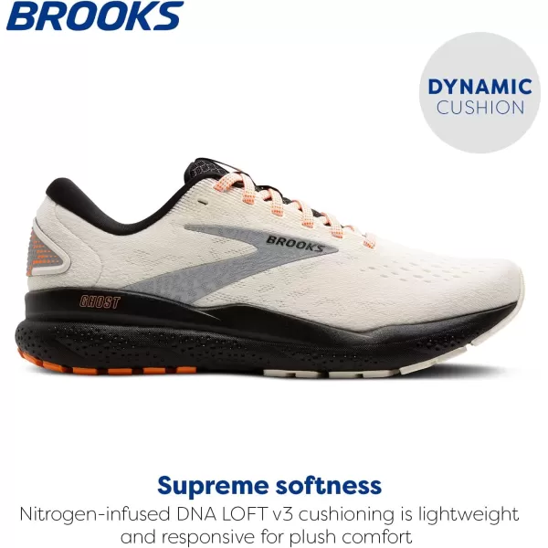Brooks Mens Glycerin 21 Neutral Running ShoeEcruOrangeBlack