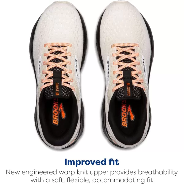 Brooks Mens Glycerin 21 Neutral Running ShoeEcruOrangeBlack