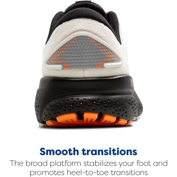 Brooks Mens Glycerin 21 Neutral Running ShoeEcruOrangeBlack