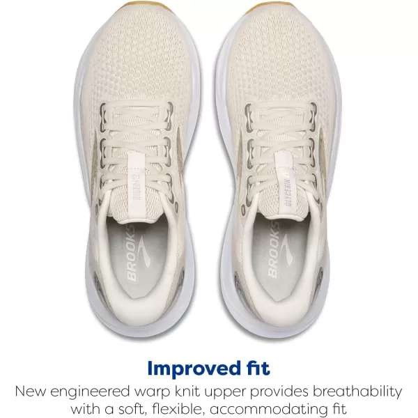 Brooks Mens Glycerin 21 Neutral Running ShoeKhakiSilverWhite