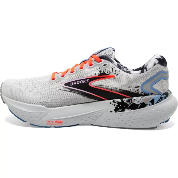 Brooks Mens Glycerin 21 Neutral Running ShoeOysterBlackOrchid Bouquet