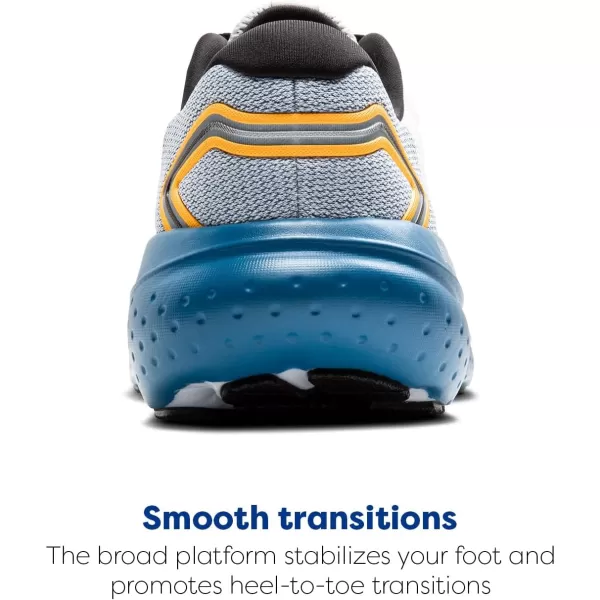 Brooks Mens Glycerin 21 Neutral Running ShoeWhiteSapphireOrange