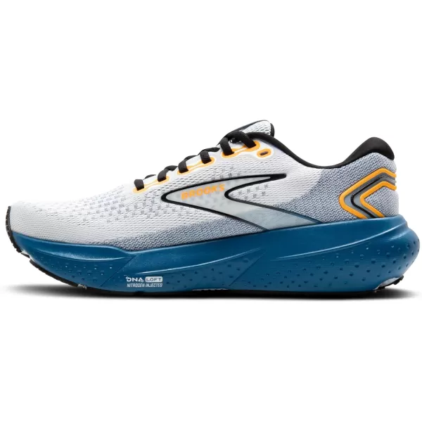 Brooks Mens Glycerin 21 Neutral Running ShoeWhiteSapphireOrange