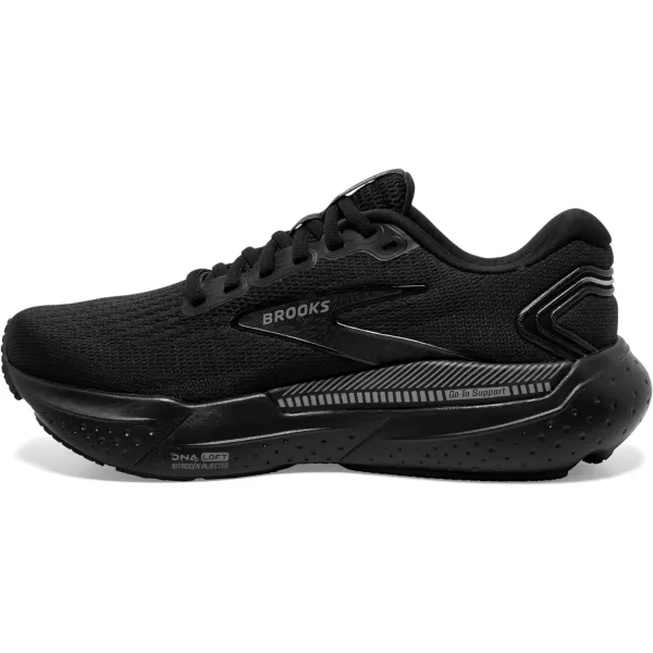 Brooks Mens Glycerin GTS 21 Supportive Running ShoeBlackBlackEbony