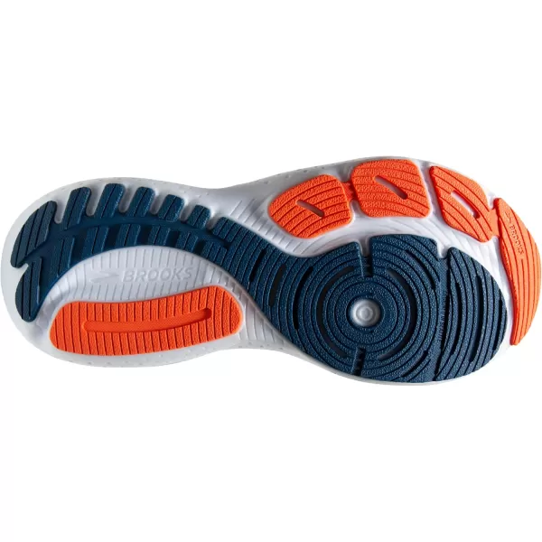 Brooks Mens Glycerin GTS 21 Supportive Running ShoeBlue OpalBlackNasturtium
