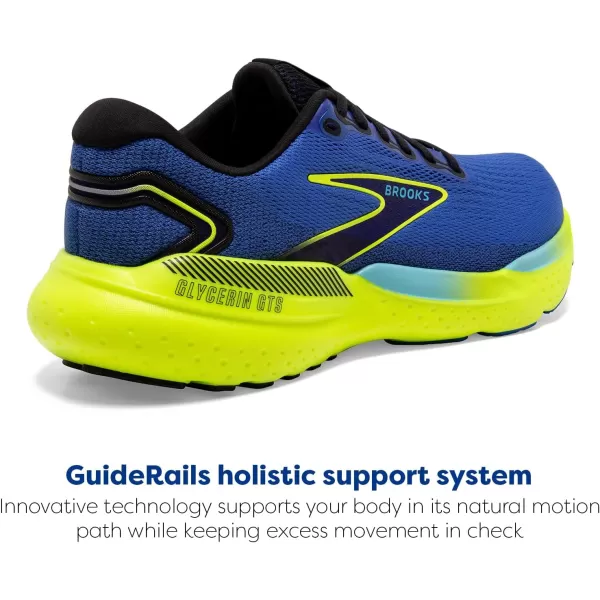 Brooks Mens Glycerin GTS 21 Supportive Running ShoeBlueNightlifeBlack