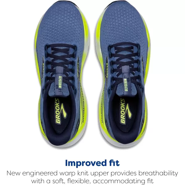Brooks Mens Glycerin GTS 21 Supportive Running ShoeBluePeacoatNightlife