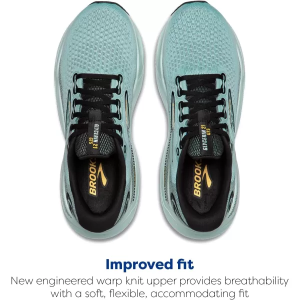 Brooks Mens Glycerin GTS 21 Supportive Running ShoeCloudBlackGold