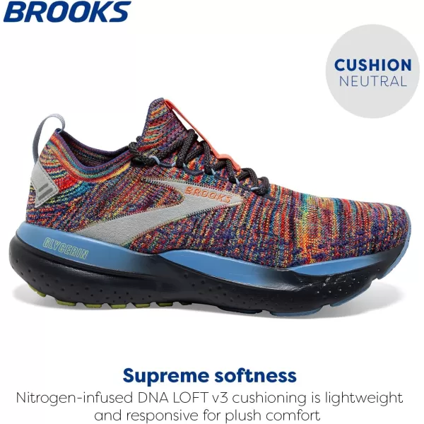 Brooks Mens Glycerin Stealthfit 21 Neutral Running ShoeEbonyCharlockVista