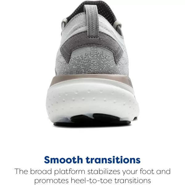 Brooks Mens Glycerin Stealthfit 21 Neutral Running ShoeGreyFrost GreyChampagne