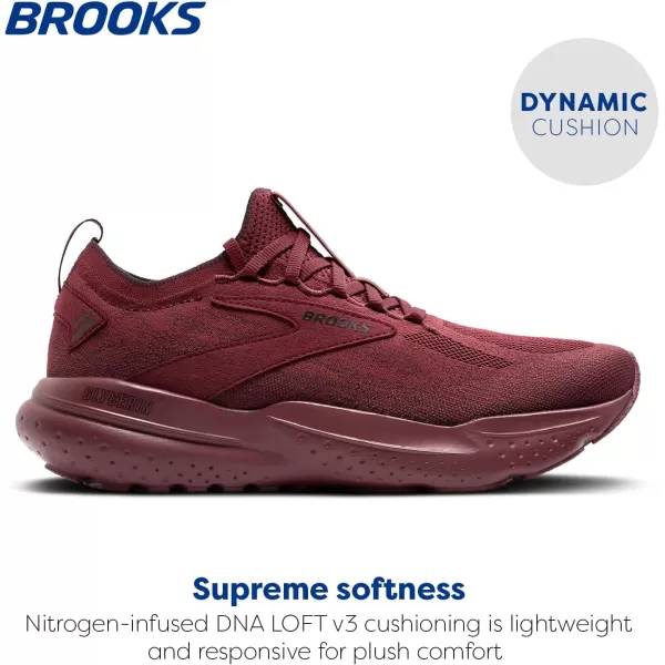 Brooks Mens Glycerin Stealthfit 21 Neutral Running ShoeTruffleBlack