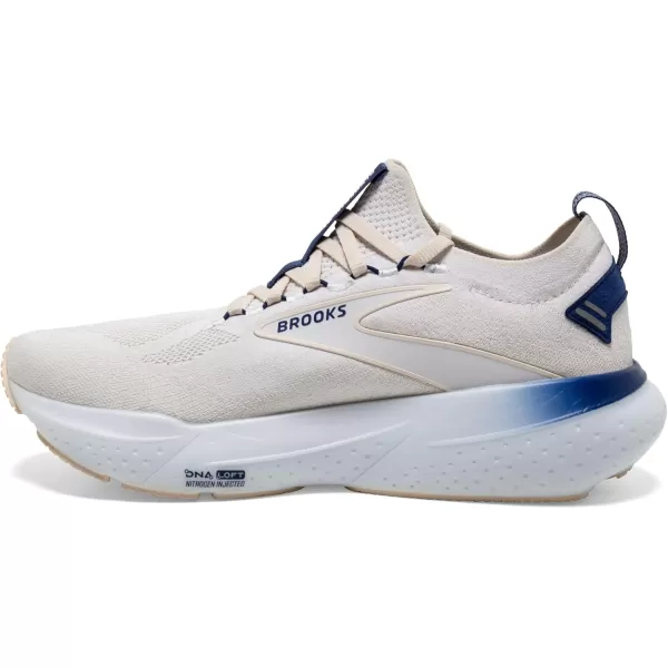 Brooks Mens Glycerin Stealthfit 21 Neutral Running ShoeWhiteMarshmallowBlue