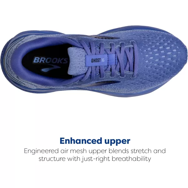 Brooks Womens Ghost 16 Neutral Running ShoeBaja BluePale Iris