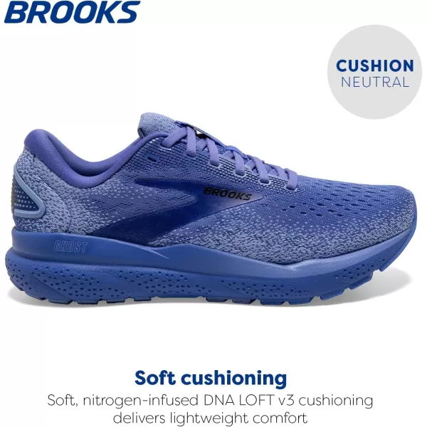 Brooks Womens Ghost 16 Neutral Running ShoeBaja BluePale Iris