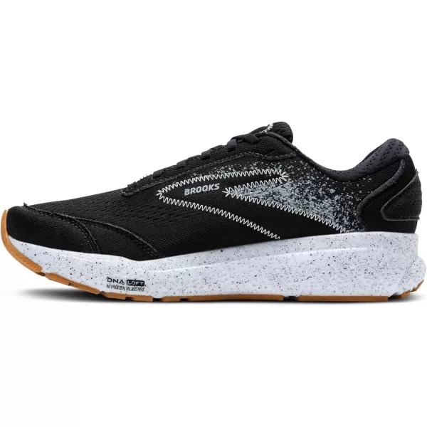 Brooks Womens Ghost 16 Neutral Running ShoeBlackBlackened PearlWhite
