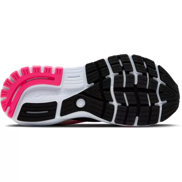Brooks Womens Ghost 16 Neutral Running ShoeBlackPinkYellow