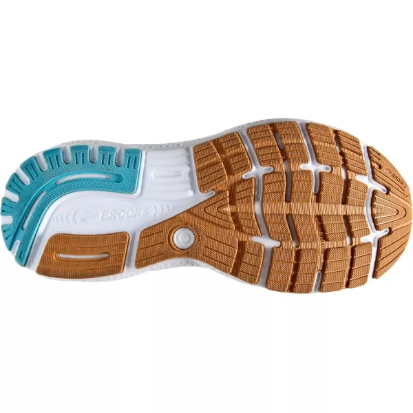 Brooks Womens Ghost 16 Neutral Running ShoeCoconutChateau GreyBlue