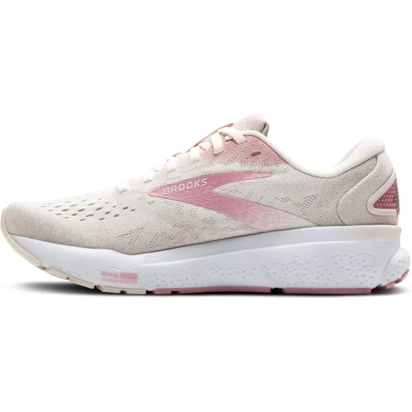 Brooks Womens Ghost 16 Neutral Running ShoeCoconutZephyrWhite